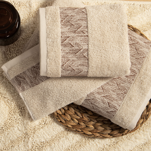 Πετσέτα Σώματος (70x140) Nef-Nef Homeware Premium Depreo Ecru 500gsm