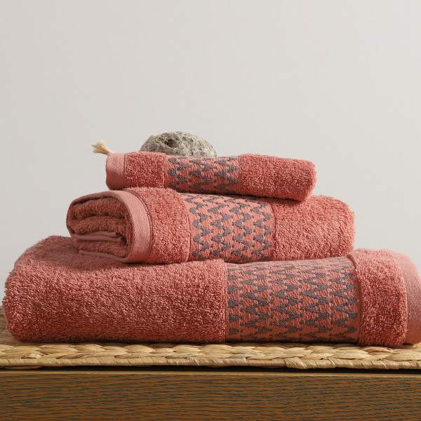 Πετσέτα Προσώπου (50x90) Nef-Nef Homeware Premium Fonteste Peach 500gsm