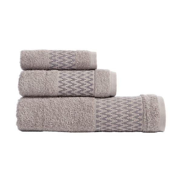Πετσέτες Μπάνιου (Σετ 3τμχ) Nef-Nef Homeware Premium Fonteste Grey 500gsm