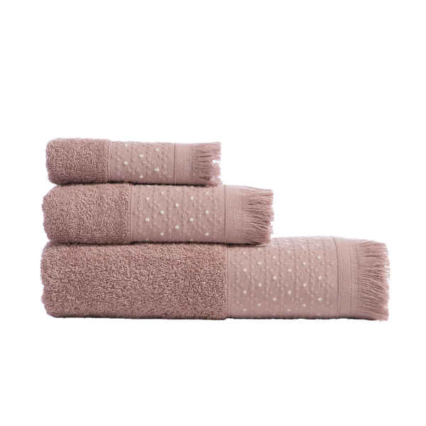 Πετσέτες Μπάνιου (Σετ 3τμχ) Nef-Nef Homeware Premium Zasmen Mauve 500gsm