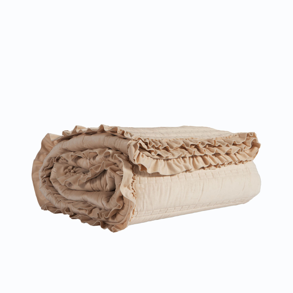 Λεπτό Πάπλωμα Βελουτέ Υπέρδιπλο (230x240) Nef-Nef Homeware Elements Sirion Ecru