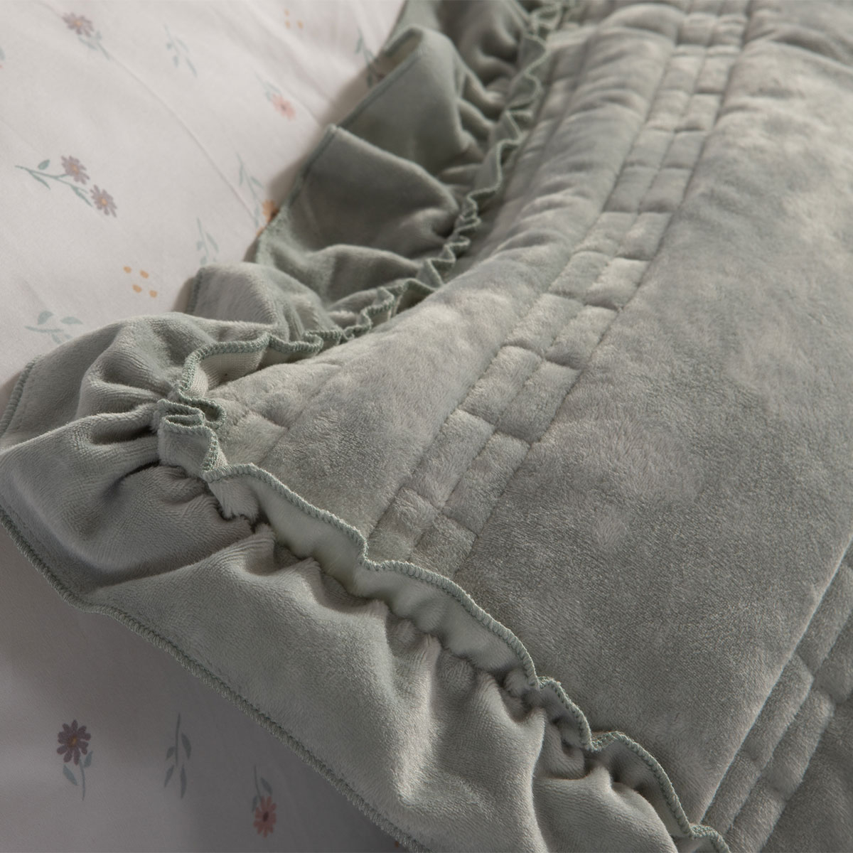 Ζεύγος Μαξιλαροθήκες (52X72) Nef-Nef Homeware Elements Sirion Mint Grey Home Λευκά Είδη Κρεβατοκάμαρας Ύπνου Spitishop