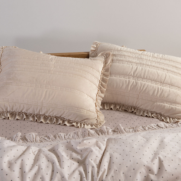 Ζεύγος Μαξιλαροθήκες (52x72) Nef-Nef Homeware Elements Sirion Ecru