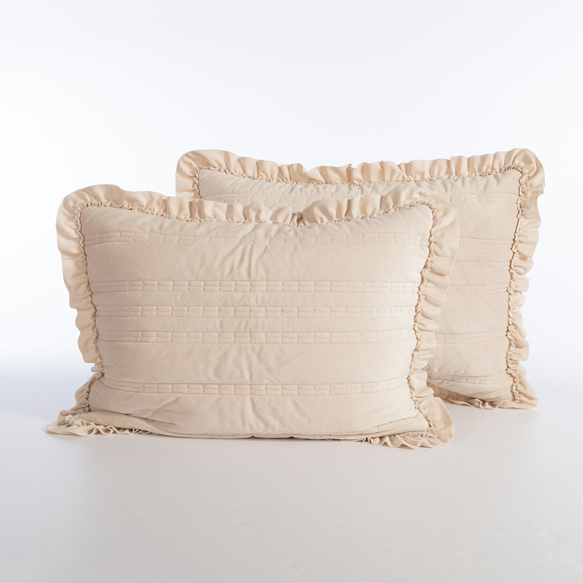 Ζεύγος Μαξιλαροθήκες (52X72) Nef-Nef Homeware Elements Sirion Ecru Home Λευκά Είδη Κρεβατοκάμαρας Ύπνου Spitishop