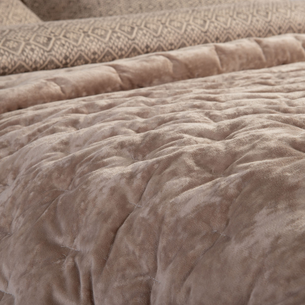 Λεπτό Πάπλωμα Βελουτέ Υπέρδιπλο (230x240) Nef-Nef Homeware Premium Priver Beige