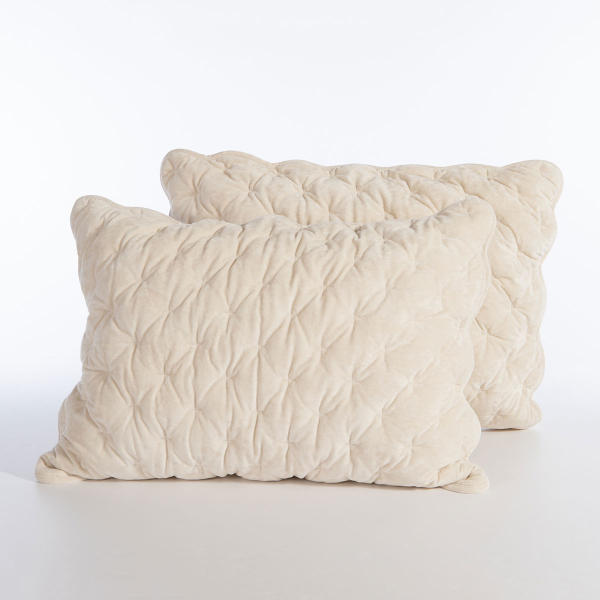 Ζεύγος Μαξιλαροθήκες (52x72) Nef-Nef Homeware Premium Priver Ecru