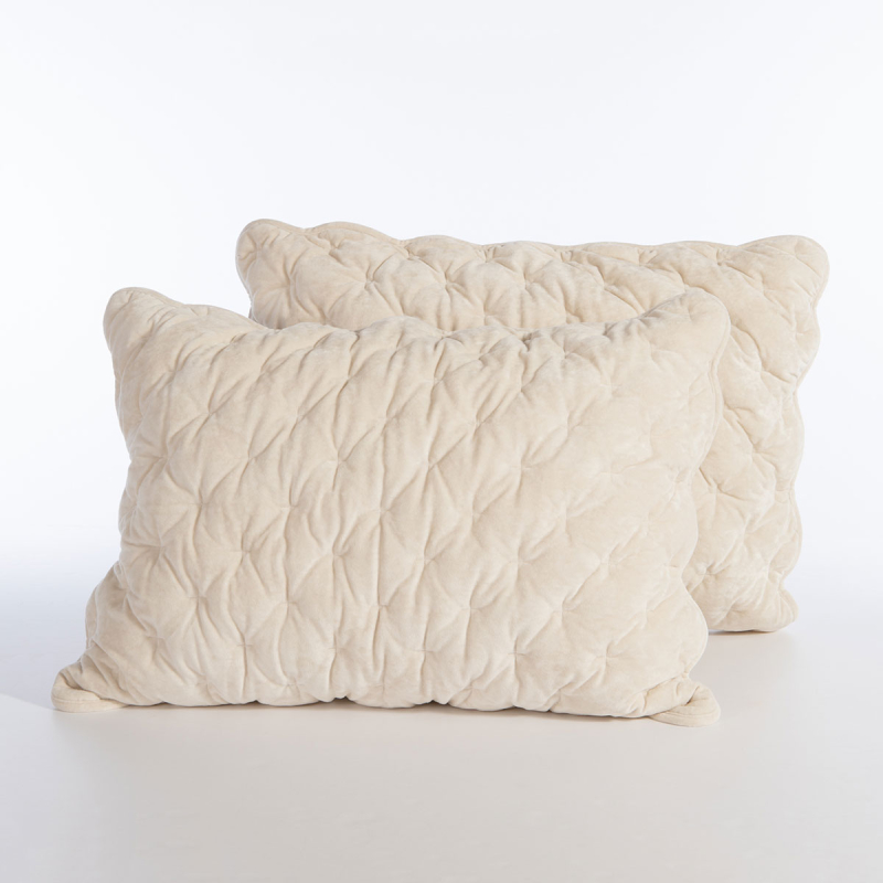 Ζεύγος Μαξιλαροθήκες (52x72) Nef-Nef Homeware Premium Priver Ecru