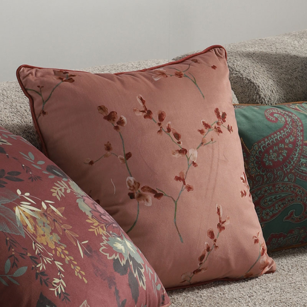 Διακοσμητικό Μαξιλάρι Βελουτέ (45x45) Nef-Nef Homeware Premium Vania Rose