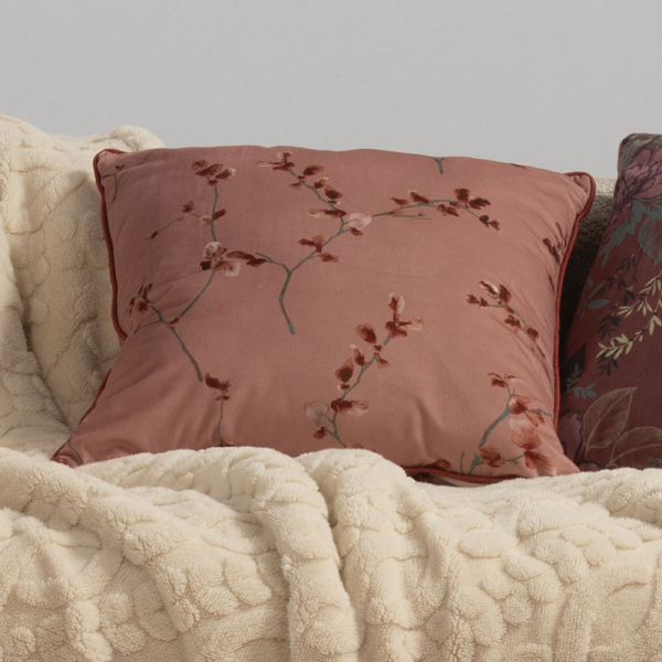 Διακοσμητικό Μαξιλάρι Βελουτέ (45x45) Nef-Nef Homeware Premium Vania Rose