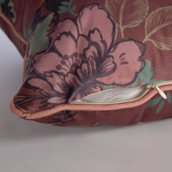 Διακοσμητικό Μαξιλάρι Βελουτέ (45x45) Nef-Nef Homeware Optasia Bordo