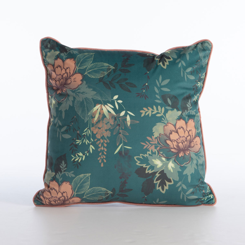 Διακοσμητικό Μαξιλάρι Βελουτέ (45x45) Nef-Nef Homeware Optasia Teal