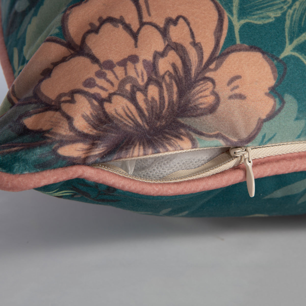 Διακοσμητικό Μαξιλάρι Βελουτέ (45x45) Nef-Nef Homeware Optasia Teal