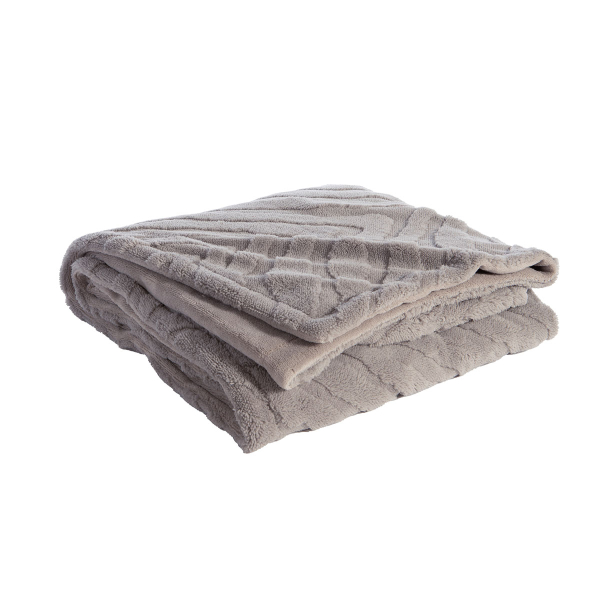 Κουβέρτα Καναπέ Fleece (130x180) Nef-Nef Homeware Berien Grey