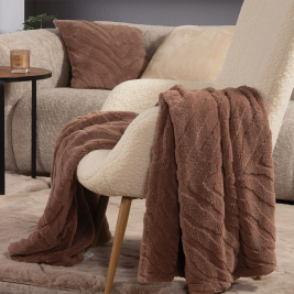 Κουβέρτα Καναπέ Fleece (130x180) Nef-Nef Homeware Berien Brown