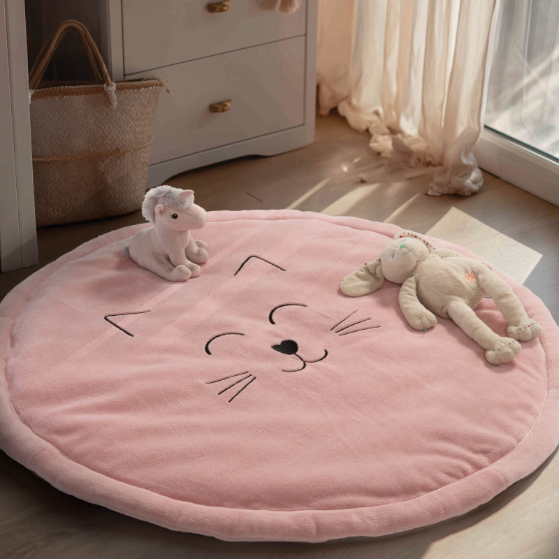 Μαλακό Στρώμα Παιχνιδιού (Φ90) Nef-Nef Homeware Smiling Cat