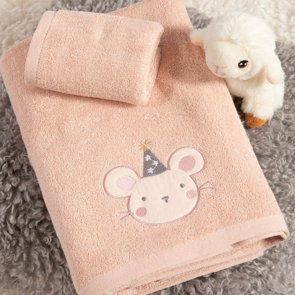 Βρεφικές Πετσέτες (Σετ 2τμχ) Nef-Nef Homeware Baby Special Party Pink 420gsm