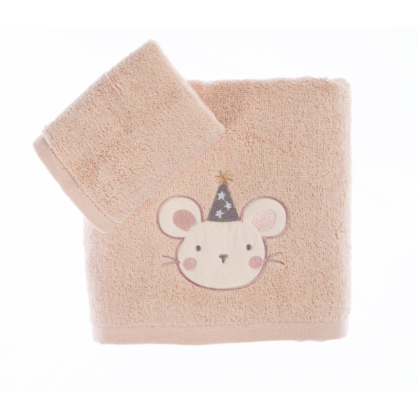 Βρεφικές Πετσέτες (Σετ 2τμχ) Nef-Nef Homeware Baby Special Party Pink 420gsm