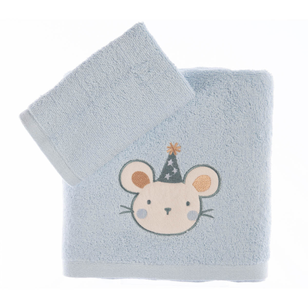 Βρεφικές Πετσέτες (Σετ 2τμχ) Nef-Nef Homeware Baby Special Party Blue 420gsm