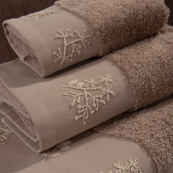 Πετσέτες Μπάνιου (Σετ 3τμχ) Nef-Nef Homeware Perfection Beige 500gsm