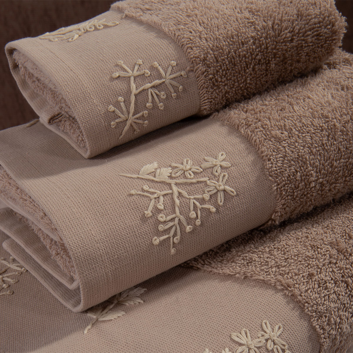 Πετσέτες Μπάνιου (Σετ 3Τμχ) Nef-Nef Homeware Perfection Beige 500Gsm Home Λευκά Είδη Spitishop