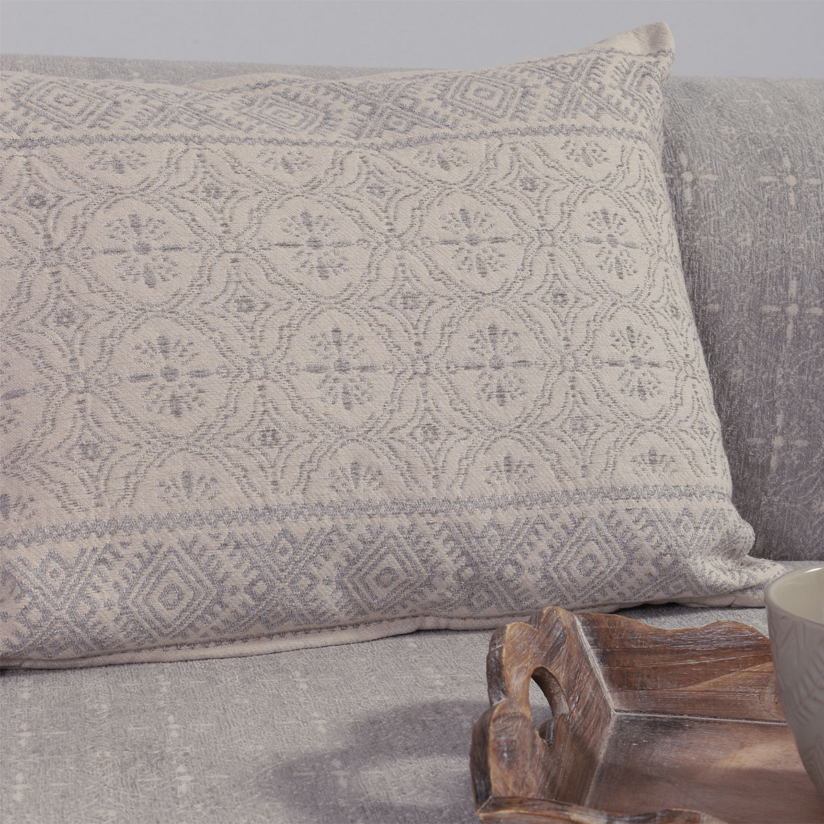 Διακοσμητικό Μαξιλάρι (40X55) Nef-Nef Homeware Jeneria Grey Home Λευκά Είδη Σαλονιού Μαξιλάρια Διακοσμητικά Spitishop