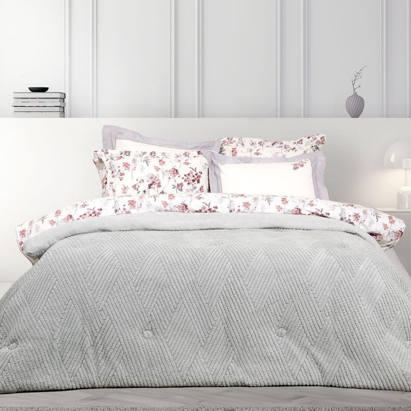 Κουβερτοπάπλωμα King Size (240x260) Nima Velva L.Grey