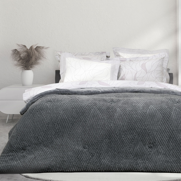Κουβερτοπάπλωμα King Size (240x260) Nima Velva D.Grey