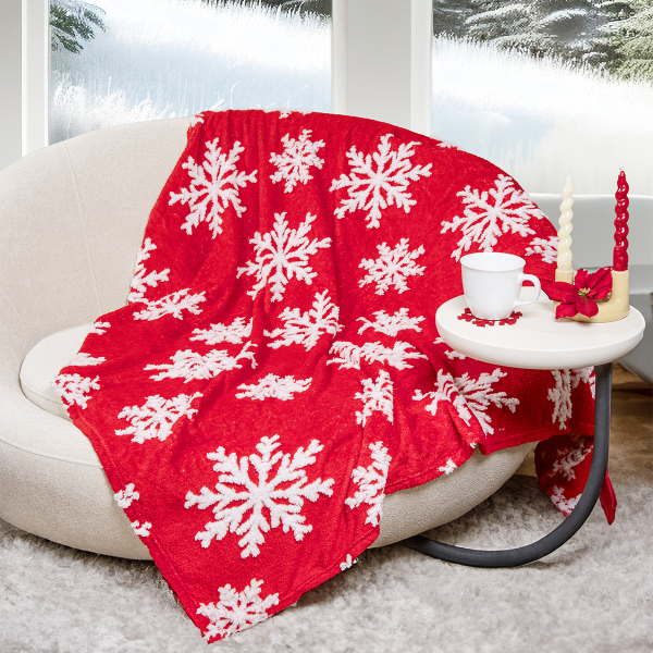 Χριστουγεννιάτικη Κουβέρτα Καναπέ Fleece (130x170) Nima Snowtime