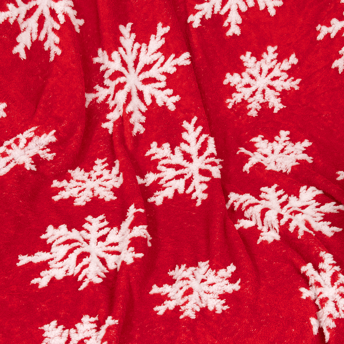 Χριστουγεννιάτικη Κουβέρτα Καναπέ Fleece (130X170) Nima Snowtime Home Λευκά Είδη Σαλονιού Κουβέρτες Spitishop