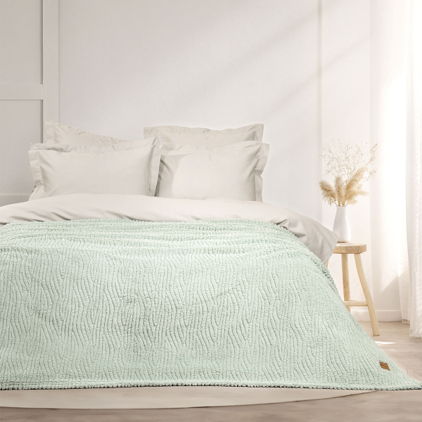 Κουβέρτα Fleece Υπέρδιπλη (220x240) Nima Serenus Mint
