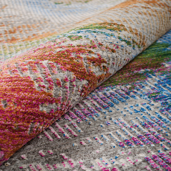 Χαλί (140x200) Βιοκαρπέτ Sonoro KI/01B L.Grey/Orange