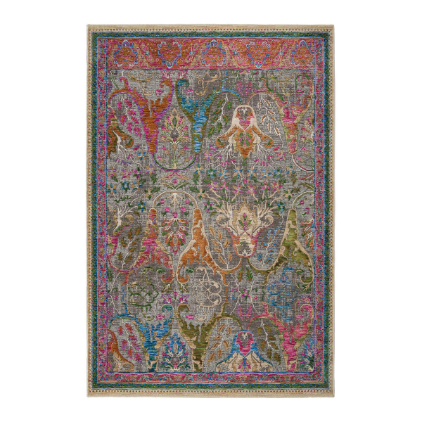 Χαλί (140x200) Βιοκαρπέτ Sonoro KH/86 /D.Grey/Fuxia