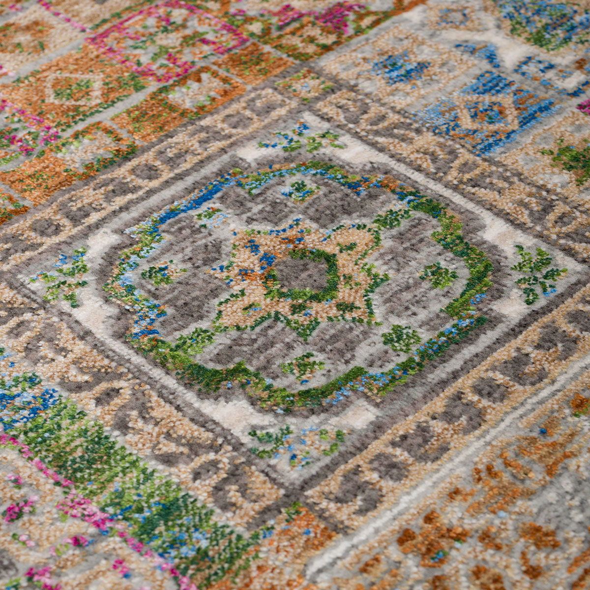 Χαλί (140X200) Βιοκαρπέτ Sonoro Kh 85C L Grey Yellow Home Χαλιά Σαλονιού Spitishop
