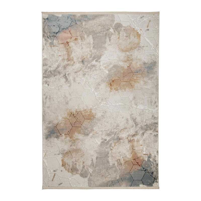 Χαλί (140x200) Βιοκαρπέτ Alora EF06A Cream/Blue