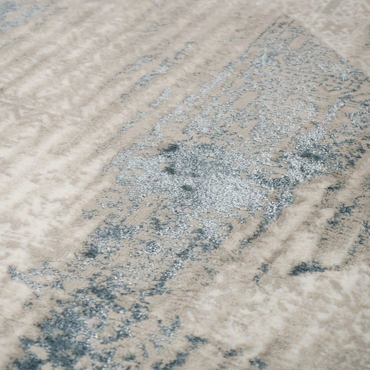 Χαλί (140X200) Βιοκαρπέτ Alora Eb94A Blue Home Χαλιά Σαλονιού Spitishop