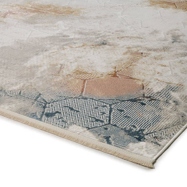 Χαλί Διαδρόμου (80x150) Βιοκαρπέτ Alora EF06A Cream/Blue