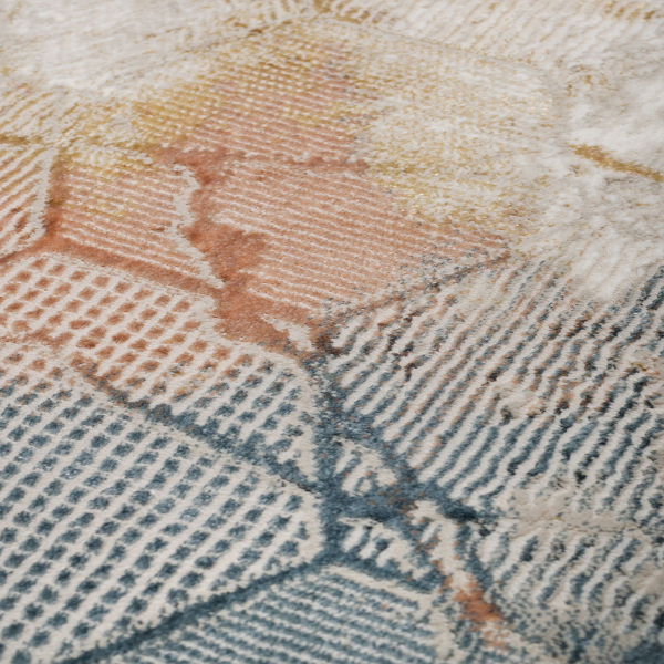 Χαλί Διαδρόμου (80x220) Βιοκαρπέτ Alora EF06A Cream/Blue