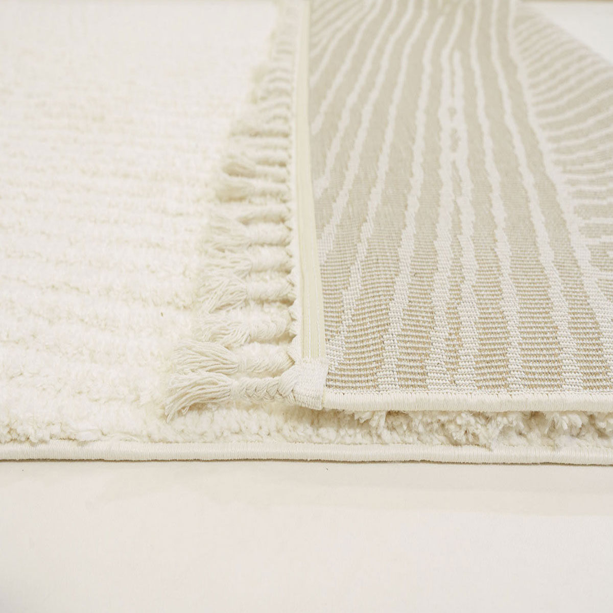 Χαλιά Κρεβατοκάμαρας (Σετ 3τμχ) Ezzo Neve E490A1A Cream φωτογραφία