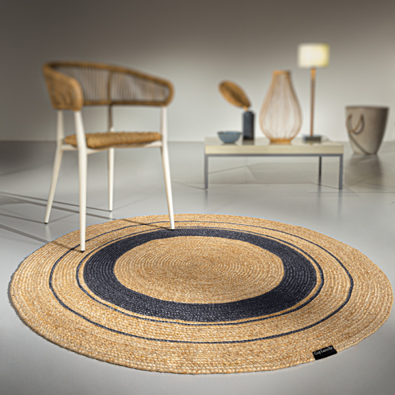 Στρογγυλό Χαλί Καλοκαιρινό (Φ110) Guy Laroche Grande Anthracite