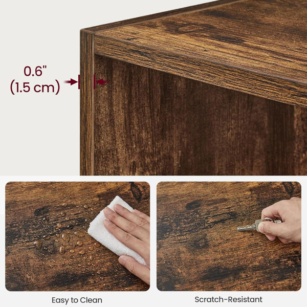 Βιβλιοθήκη Δαπέδου 5 Θέσεων (76x24x134.2) Vasagle LBC175X01V1