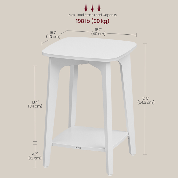 Βοηθητικό Τραπεζάκι (40x40x54.5) Vasagle LET236W01