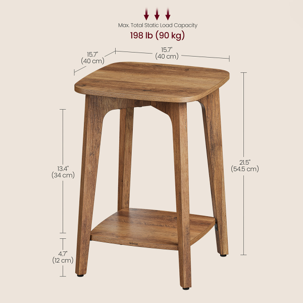 Βοηθητικό Τραπεζάκι (40x40x54.5) Vasagle LET236K01