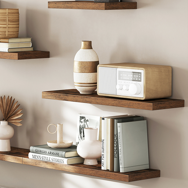 Ράφι Τοίχου (40x20x3.8) Vasagle LWS24BX