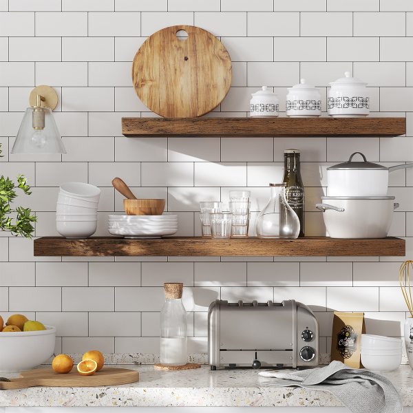 Ράφι Τοίχου (40x20x3.8) Vasagle LWS24BX