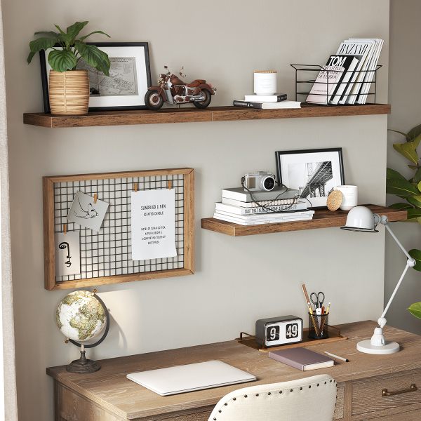 Ράφι Τοίχου (40x20x3.8) Vasagle LWS24BX