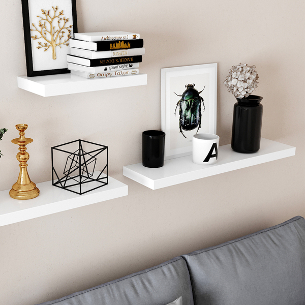 Ράφι Τοίχου (60x20x3.8) Vasagle LWS26WT