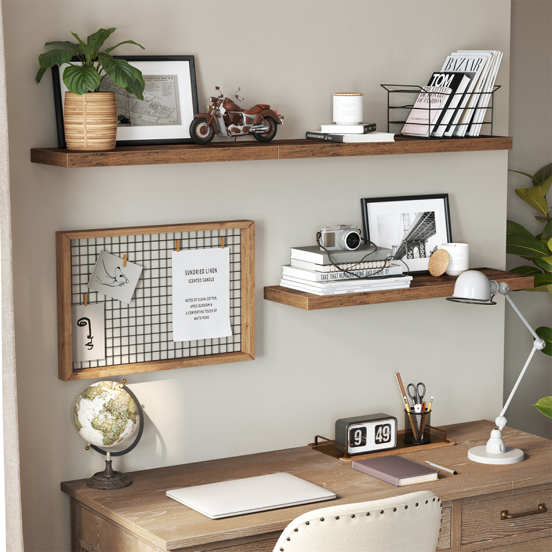 Ράφι Τοίχου (60x20x3.8) Vasagle LWS26BX