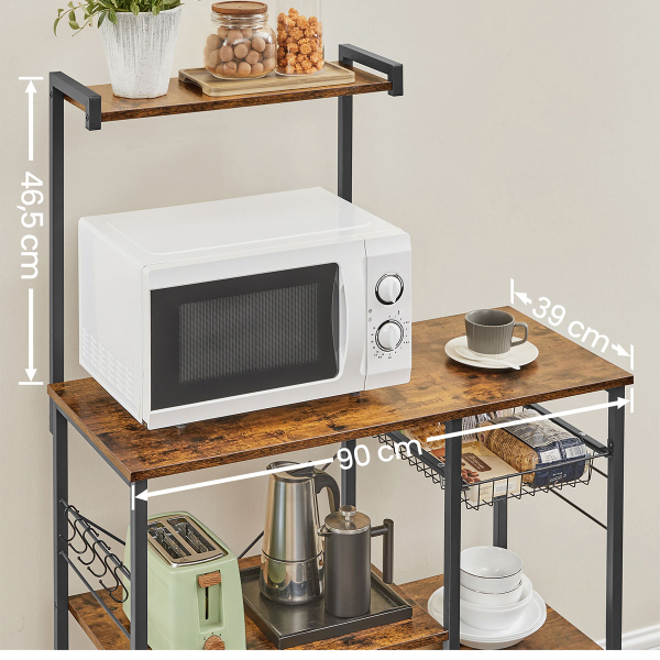 Ραφιέρα Δαπέδου 6 Θέσεων (90x40x132) Vasagle KKS35X