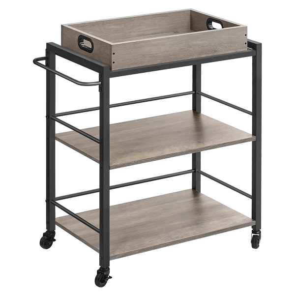 Τρόλεϊ/Ραφιέρα 3 Θέσεων (65x40x86) Vasagle LRC072B02V2