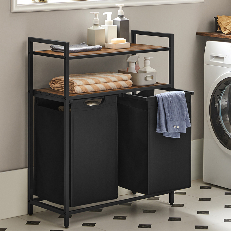 Καλάθια Απλύτων Με 2 Ράφια (73x33x72) Vasagle BLH211B01